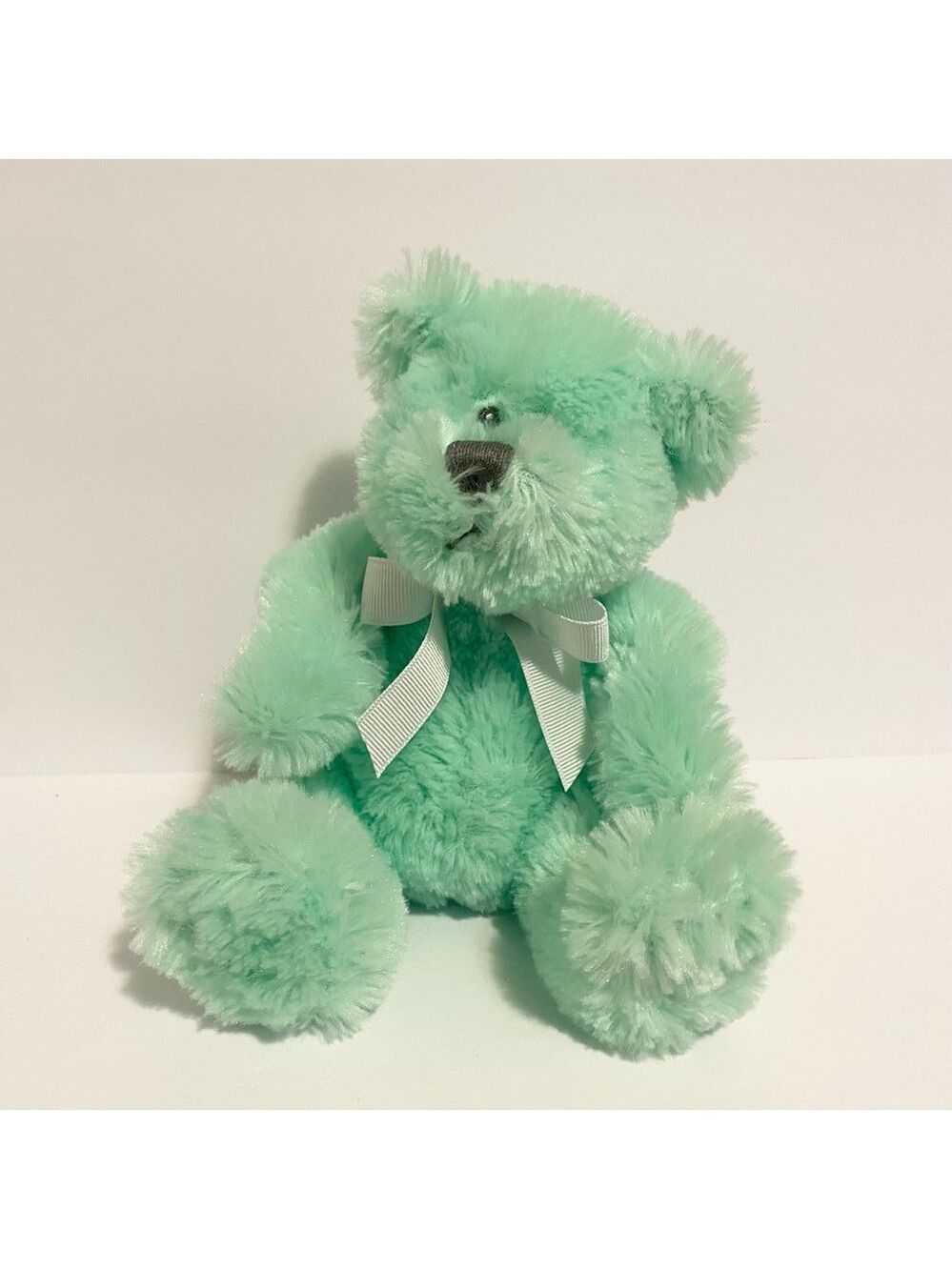 Animal Adventure Baby Green Teddy Bear Plush Stuffed Animal Toy Toys r Us 7”